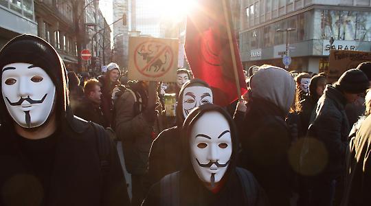 Proteste gegen ACTA in Frankfurt/Main